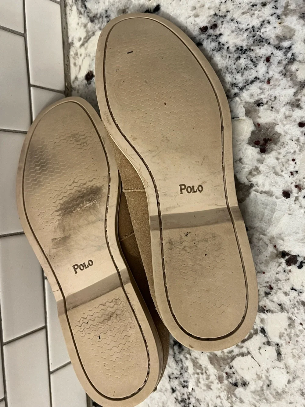 Polo Ralph Lauren tan suede